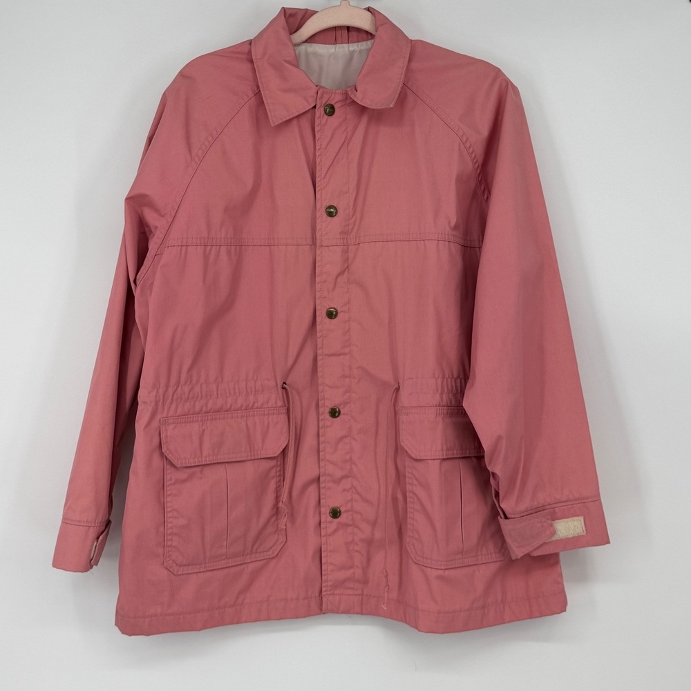 Vintage Woolrich Strawberry Anorak Jacket Size XL Lightweight Waterproof‎ USA